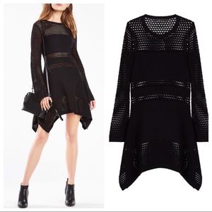 Black knitted dress
